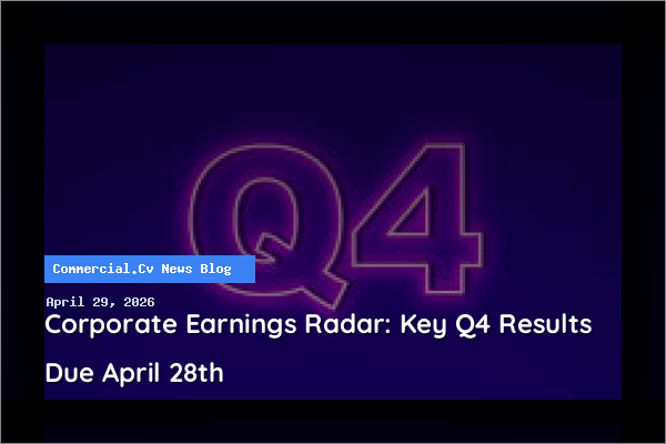 Corporate Earnings Radar: Key Q4 Results Due April 28th