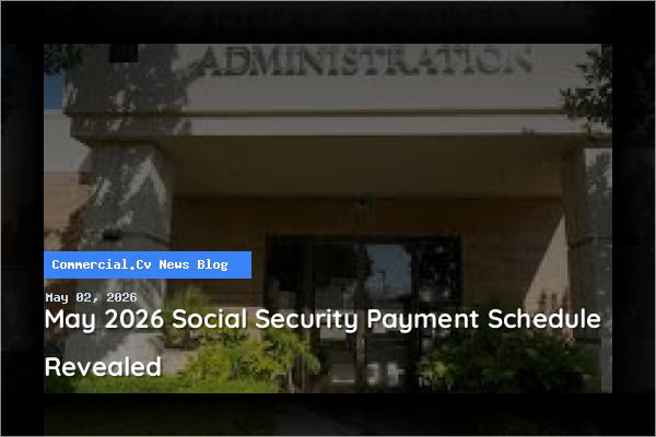 May 2026 Social Security Payment Schedule Revealed