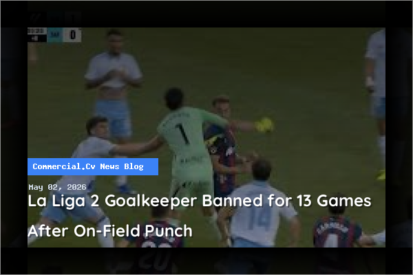 La Liga 2 Goalkeeper Banned for 13 Games After On-Field Punch
