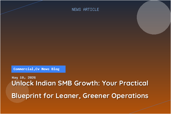 Unlock Indian SMB Growth: Your Practical Blueprint for Leaner, Greener Operations