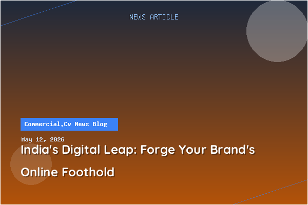 India's Digital Leap: Forge Your Brand's Online Foothold