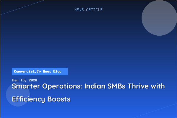 Smarter Operations: Indian SMBs Thrive with Efficiency Boosts