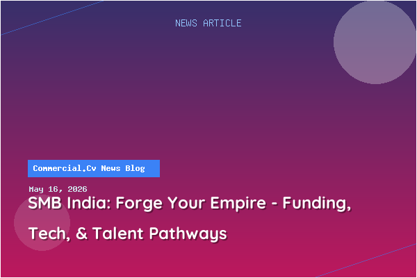 SMB India: Forge Your Empire - Funding, Tech, & Talent Pathways