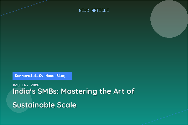 India's SMBs: Mastering the Art of Sustainable Scale