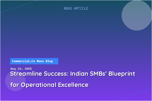 Streamline Success: Indian SMBs' Blueprint for Operational Excellence
