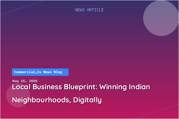 Local Business Blueprint: Winning Indian Neighbourhoods, Digitally